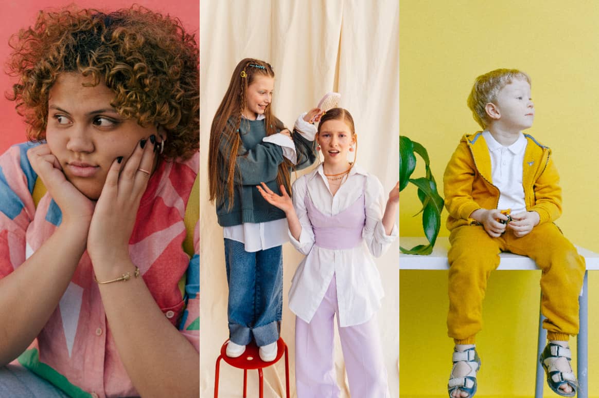 Idyll: Rejuvenated academia, kidswear trends AW23. Images
all from Pexels.