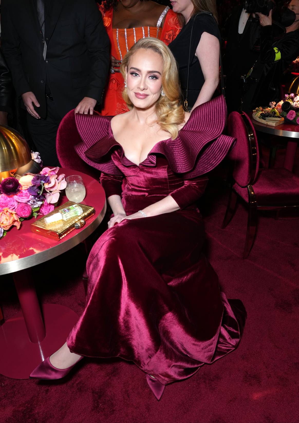 Adele wearing Louis Vuitton at 65th annual Grammy Awards. Image: Louis Vuitton