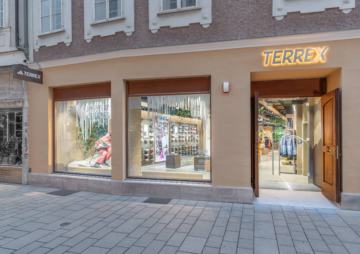 Adidas Terrex winkel in Salzburg. Beeld: Adidas