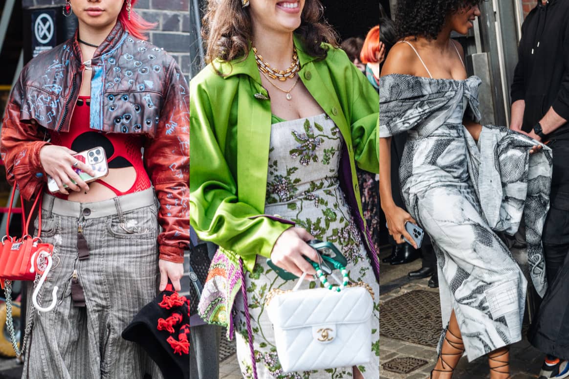 London Fashion Week streetstyle. Imagen: British Fashion Council