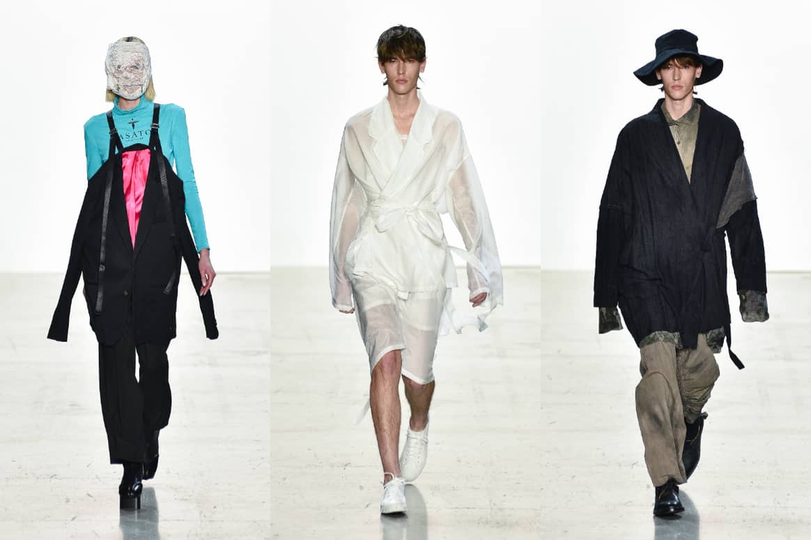 This season's finale of the Asia Fashion Collection at NYFW. From left to right: Asato FW23, Chiahungsu FW23, Désir FW23. All photographs by Fernando Colon for the AFC.