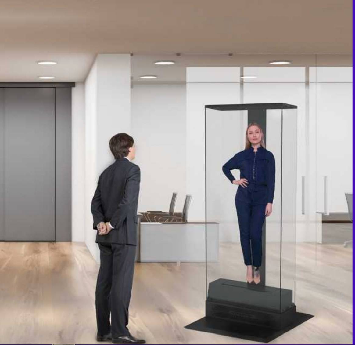 Holograms can offer in store assistance, as well as model looks
from current range