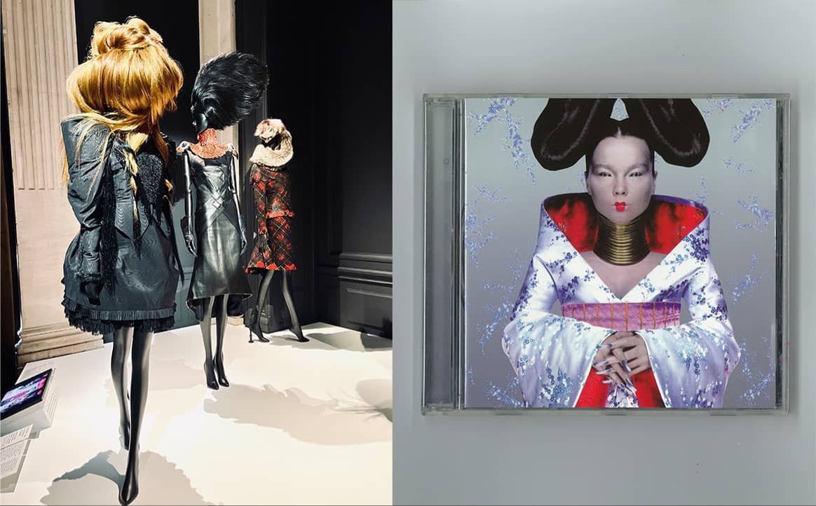 Courtesy of Musée de la Mode Palais Galliera : 1997 Fashion Big Bang. Alexander Mc Queen. Björk Photo gauche : F Julienne