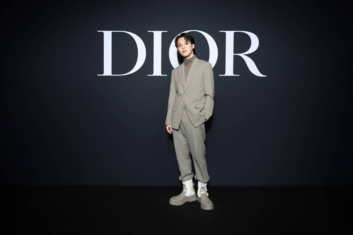 Jimin of BTS at Dior Homme FW23. Image: Dior