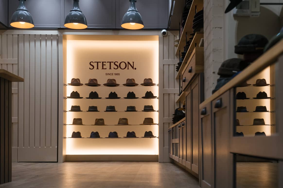 Image: Stetson; London store by Tom Cubis