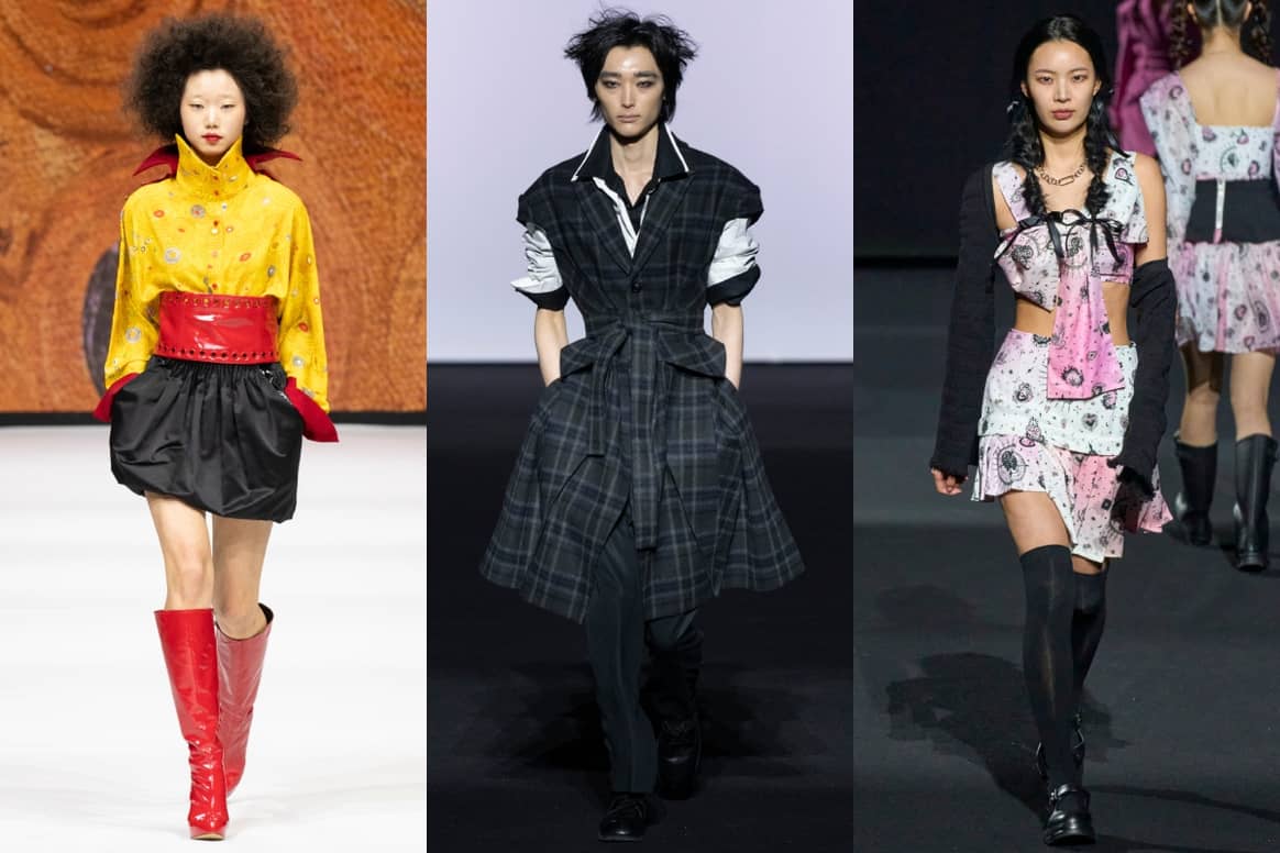 AW23 collections of Lie Sang Bong, Iryuk and Kwak Hyun Joo
Collection (left to right). Images: Launchmetrics Spotlight