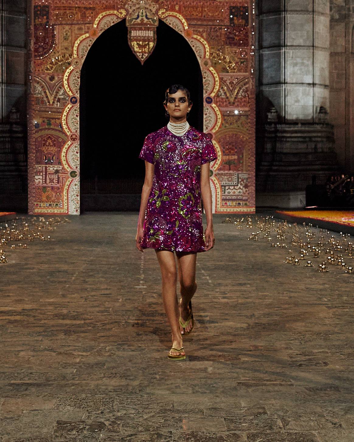 Photo Credits: Dior, desfile de presentación en Bombay de la colección de mujer para la temporada de otoño Fall 2023.