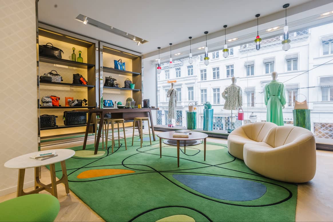 De vernieuwde Longchamp-winkel in Brussel. Beeld via Blink PR
/ Longchamp.
