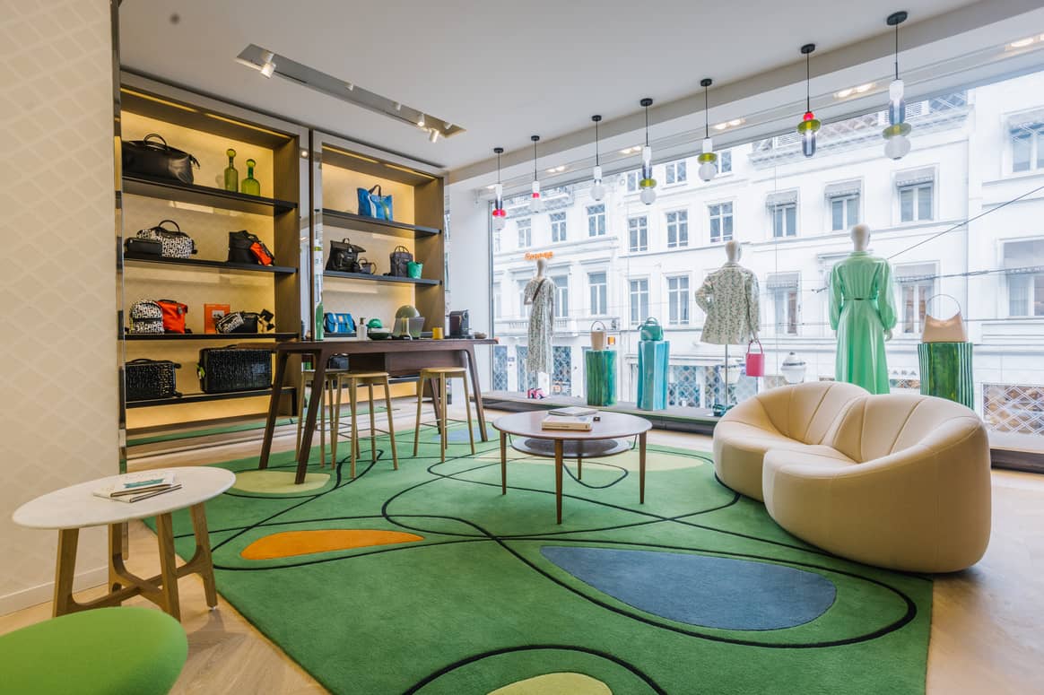 Die wiedereröffnete Longchamp-Boutique in Brüssel. Foto: Longchamp