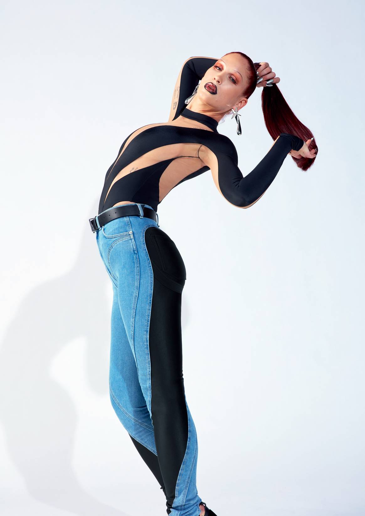 H&M Printed Corset-waist Leggings