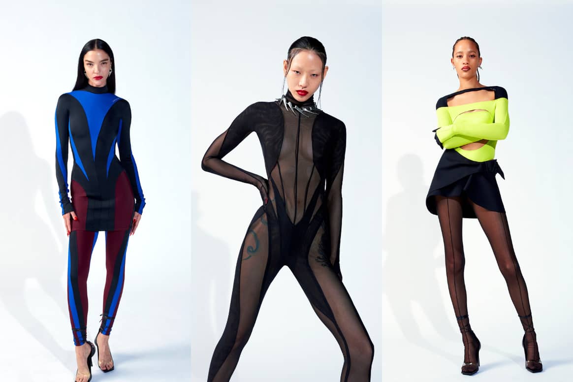 Image: H&M; Mugler H&M look-book shot by Lengua and styled by Haley Wollens