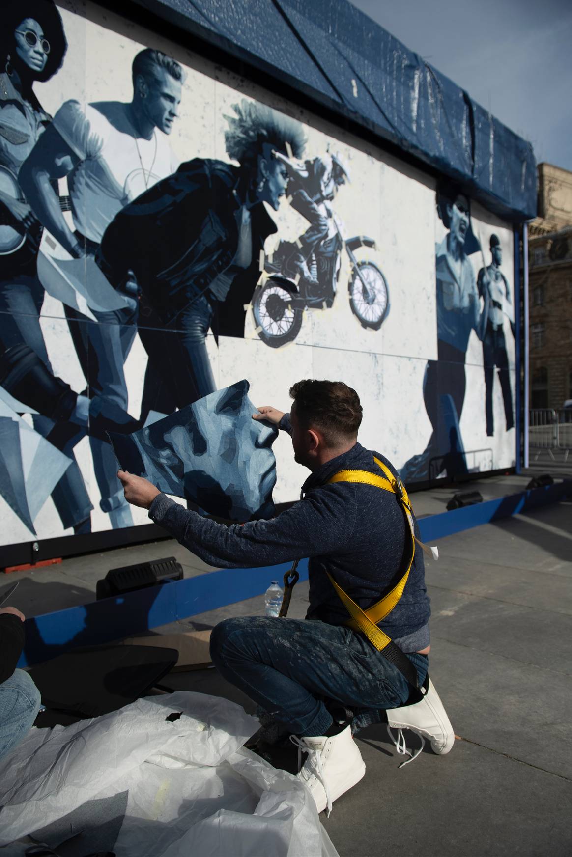 Though large scale, each part of the mural is detailed. “That’s how I work”, says Berry. Image: Kristy Sparow