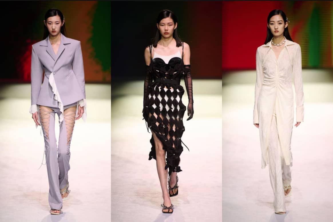 Shie Lyu AW23, Shanghai Fashion Week. Beeld: Dia Communications