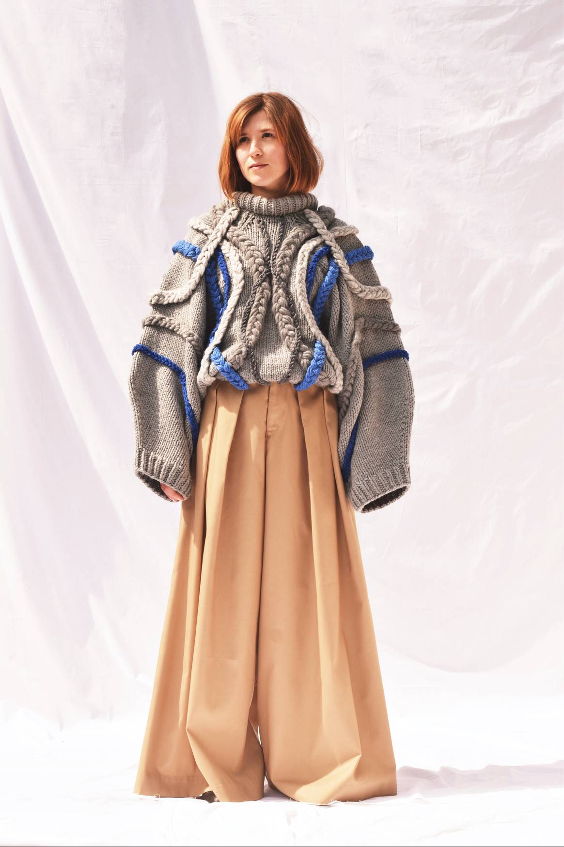 Looks by Kingston School of Art 2022 fashion graduate and GFW22 Amelia Dyer, courtesy of the school.