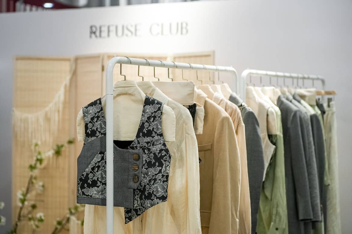 Refuse Club's stand in Tube Showroom AW23. Beeld: Dia Communications
