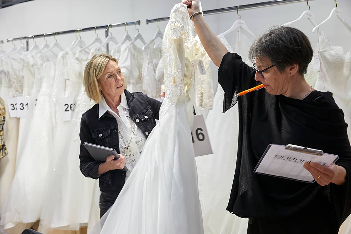 Photo Credits: Salón comercial de la Barcelona Bridal Fashion Week durante su edición de 2022. BBFW, fotografía de archivo.