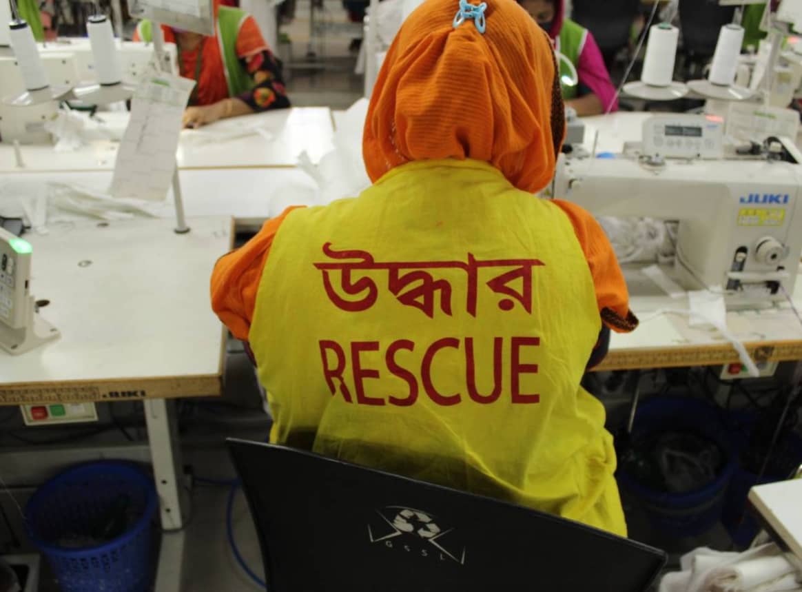 Bangladeshi worker trained in rescue