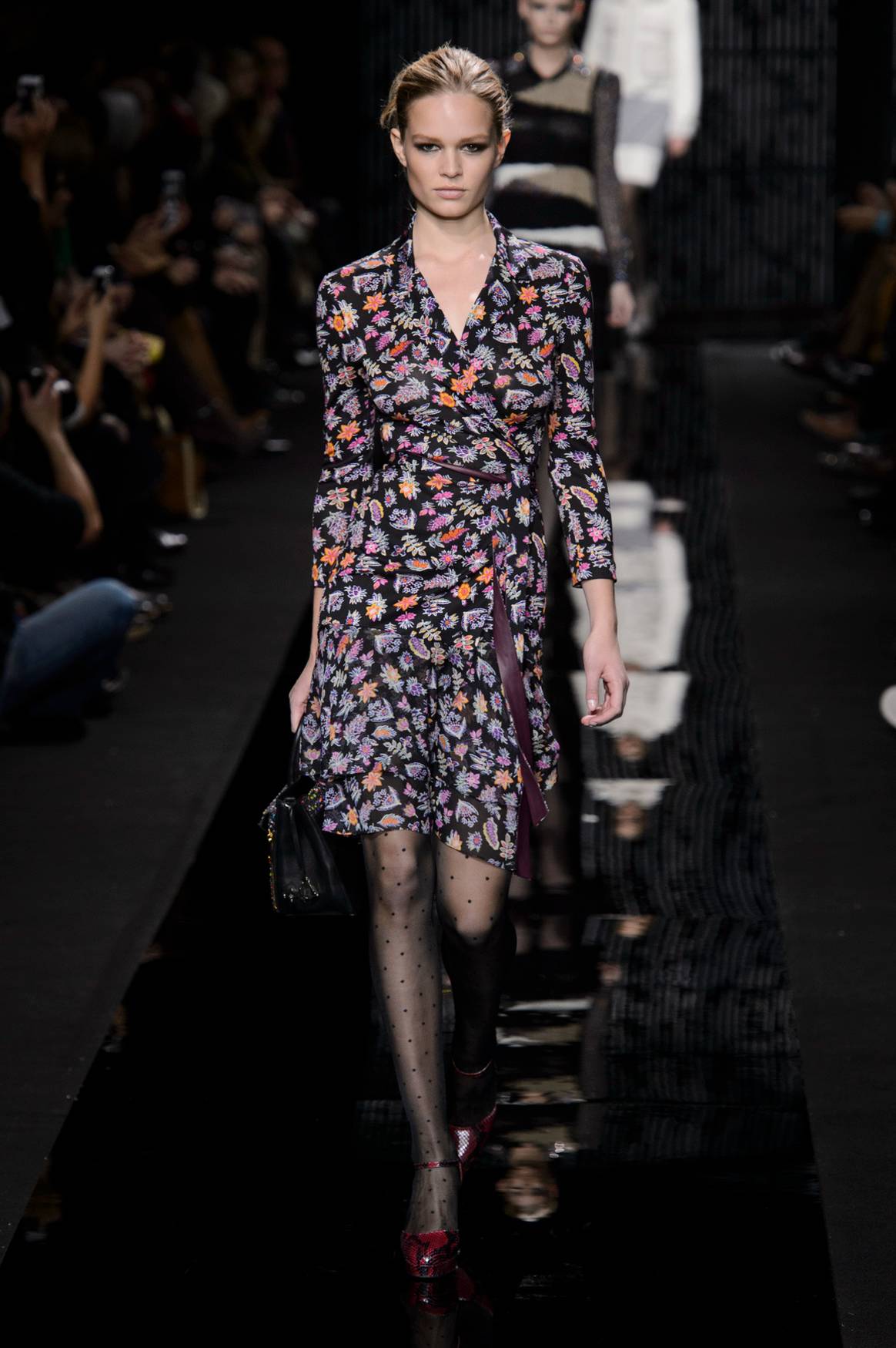 One of the wrap dresses from the DVF brand. Credit: Launchmetrics Spotlight, DVF FW15.
