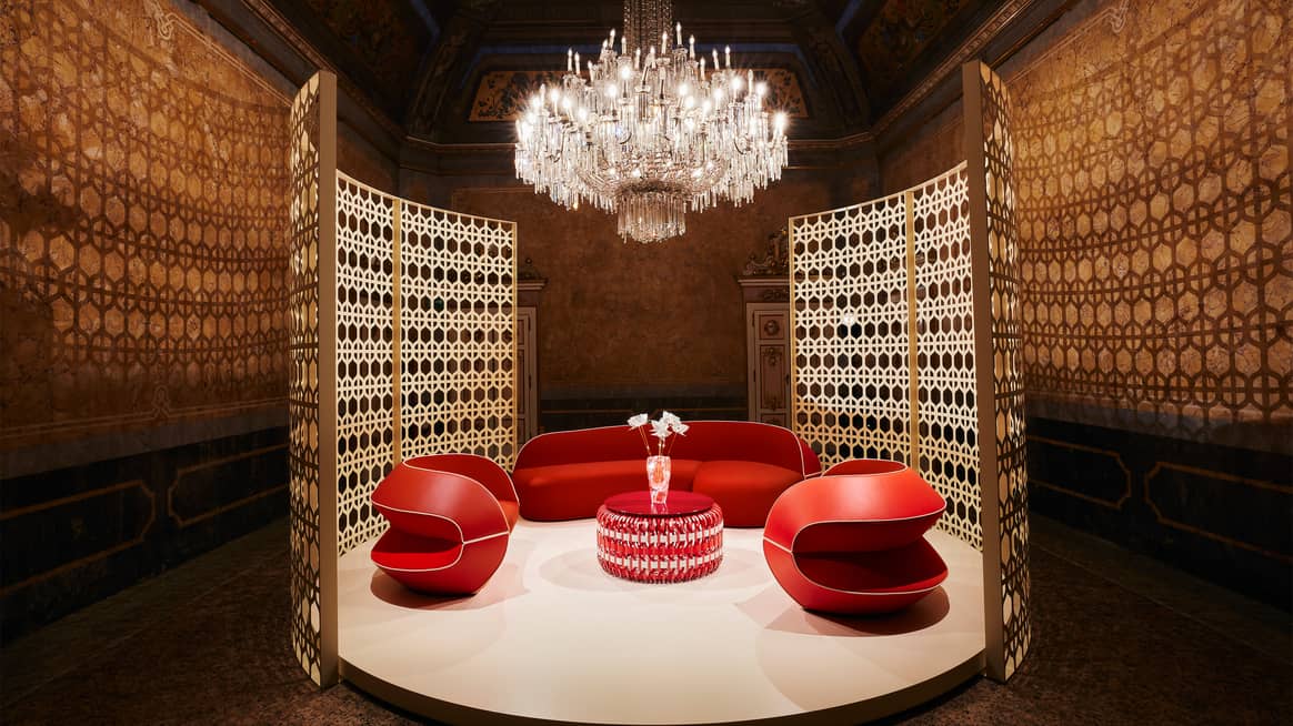 Furniture by Raw Edges for Louis Vuitton's Objets Nomades at the Milan Furniture Fair 2023. Photo: Louis Vuitton