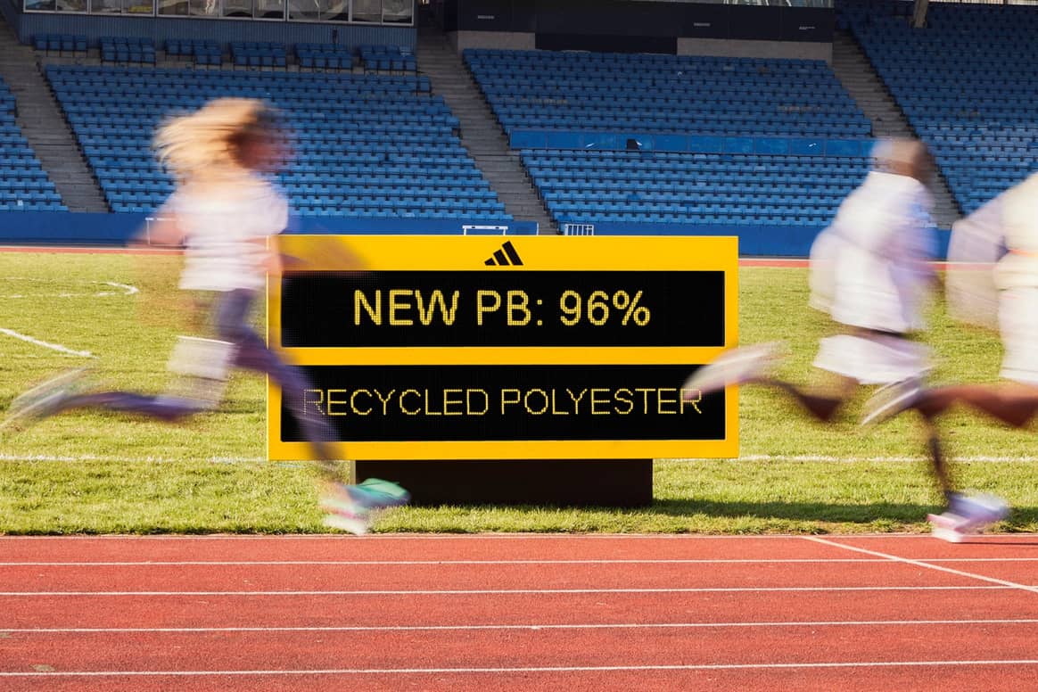 Image illustrating recycled polyester. Credits: Adidas.