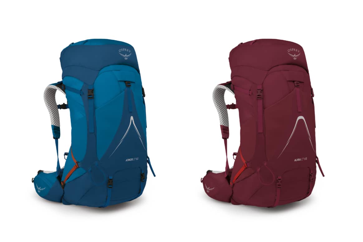 Picture: Osprey, on the left with the Atmos series and on the right with the Aura series; courtesy of the brand