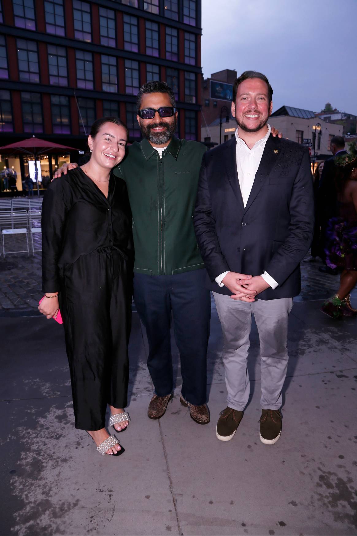 Honoree Angelo Baque (middle) with Sarah Shatan from UPS and Mitch Polikoff from UPS. Photo by Thomas Iannaccone, via HSFI.