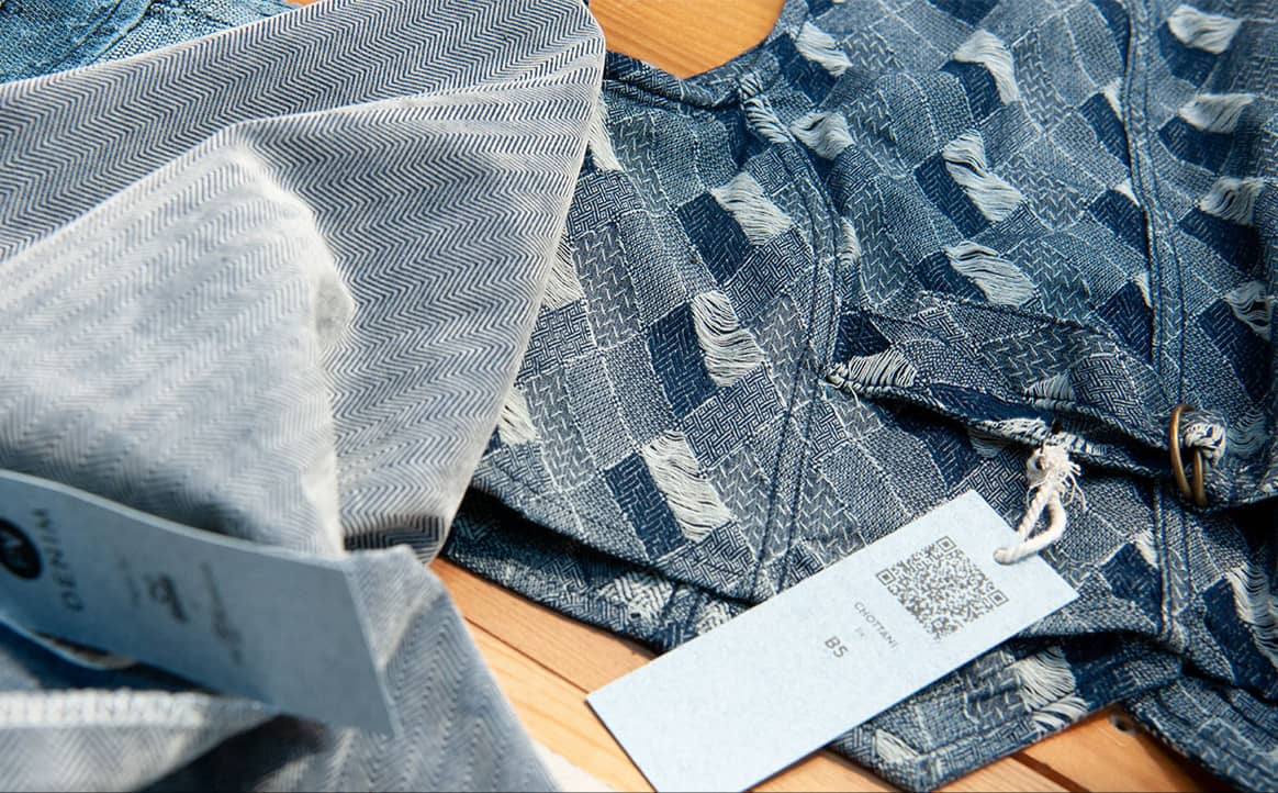 Beeld: Denim Première Vision. © Andy Rumball. Mix and match laine/denim
