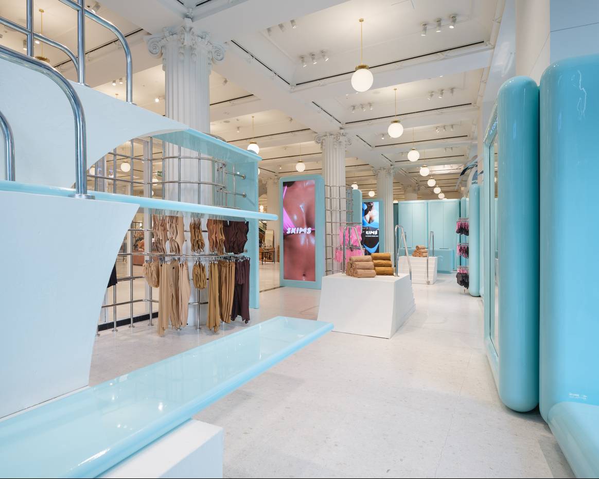 Shop in Shop by Skims at the London department store Selfridges (July2023). Credits: Skims Corner Shop from Selfridges