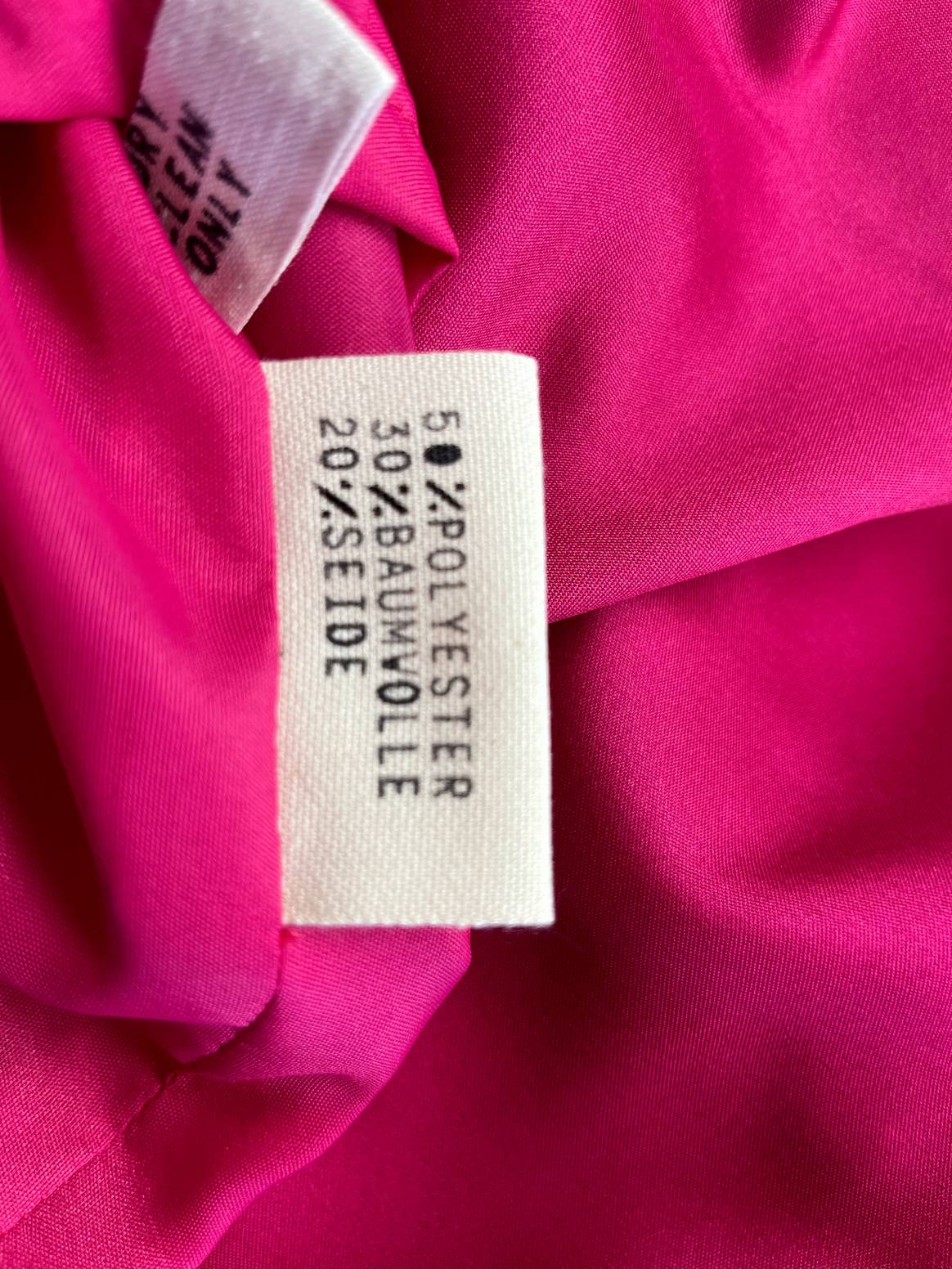 Label voor geüpcyclede kleding volgens de
textieletiketteringsverordening. Afbeelding: Sinah Schlemmer