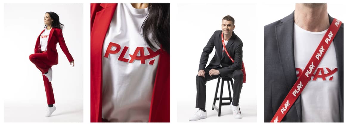 Icelandic airline Play launched a unisex line with sweaters, sneakers and T-shirts in 2021