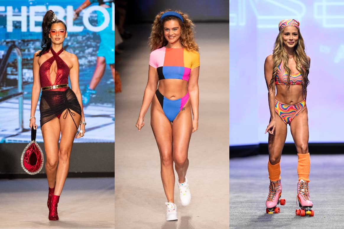 SS24 Miami Swim Week. (From left) The Blonds, One One and Sense of G.