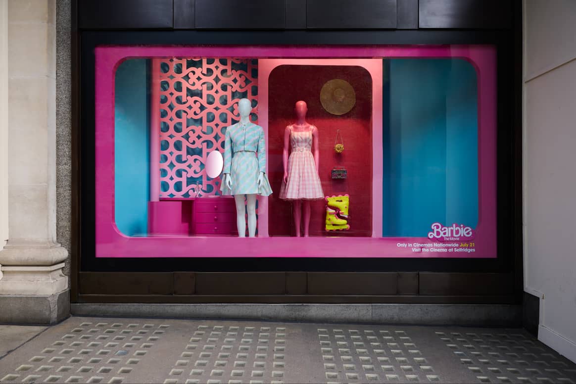Barbie windows at Selfridges, London