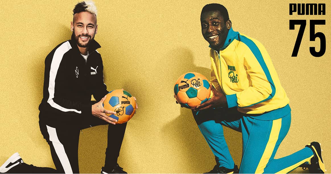 Kampagne zum 75. Puma-Jubiläum mit Neymar Jr. und Pelé