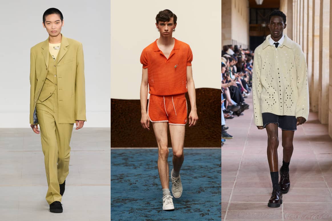 (From left) Paul Smith, Lazoschmidl and Givenchy SS24 collections.