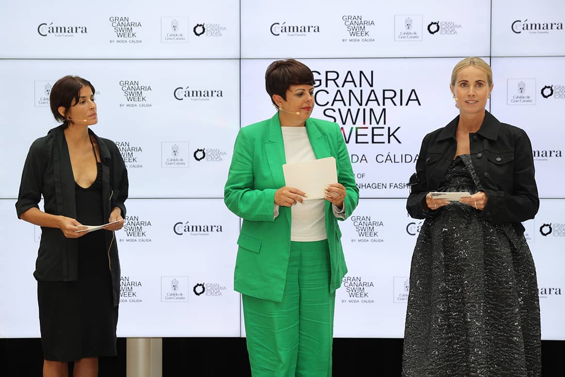 Minerva Alonso, de Gran Canaria Swim Week by Moda Cálida, y Cecilie Thorsmark, directora ejecutiva de la Copenhagen Fashion Week.
