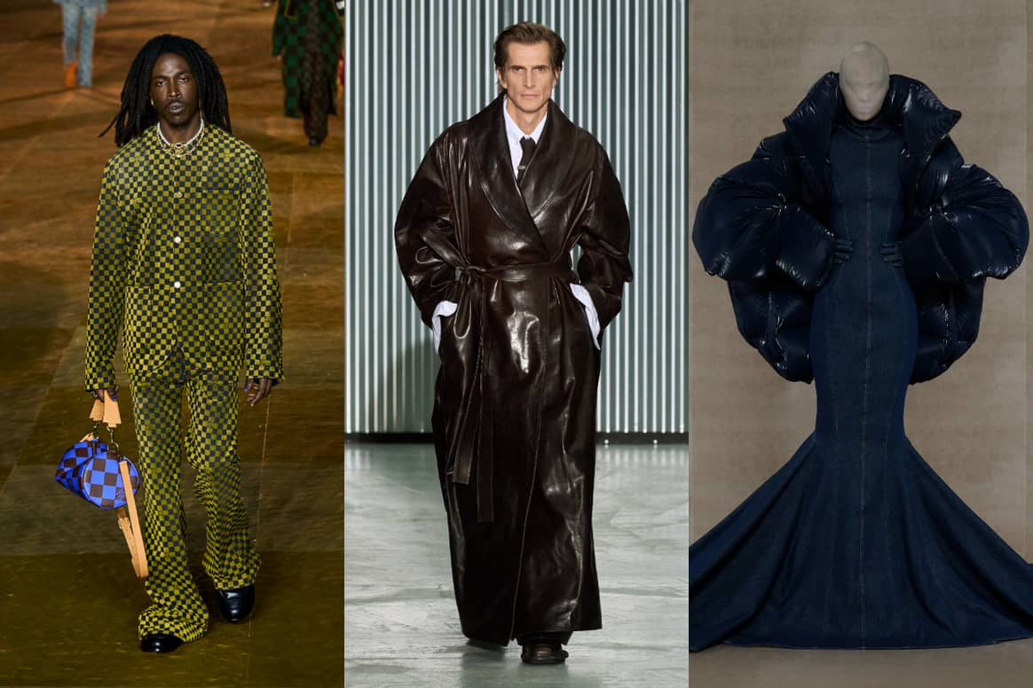 SS24 collections of Louis Vuitton, LGN and Vetements.