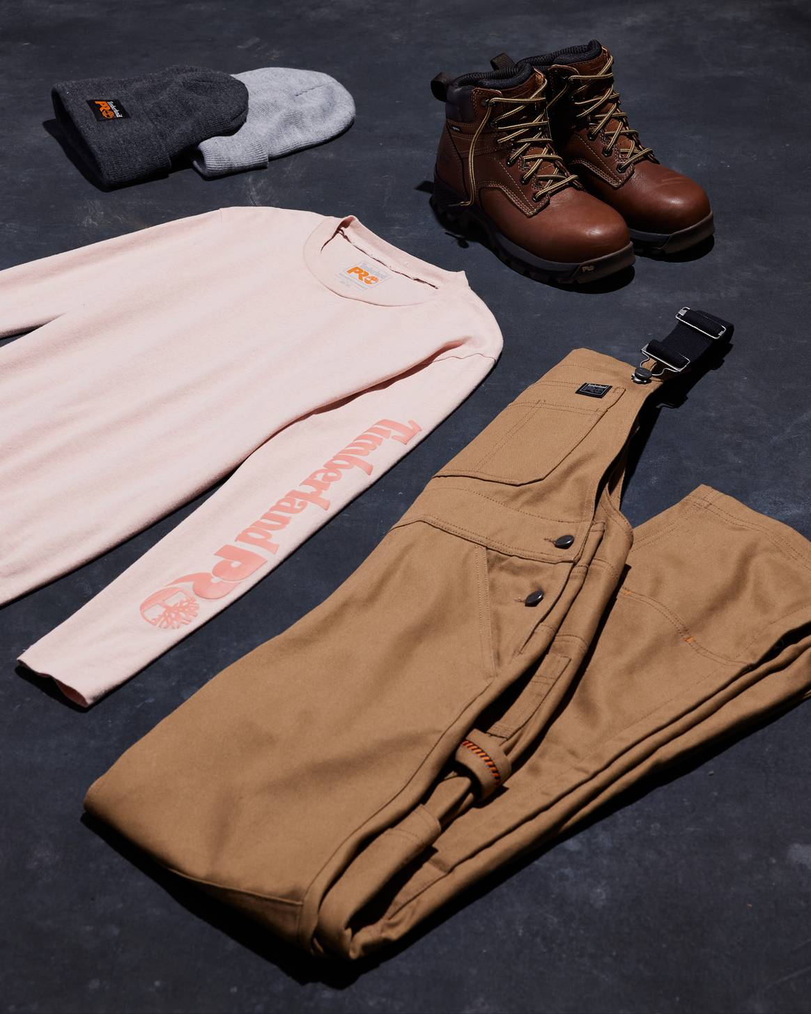 Items from the debut Timberland Pro range
