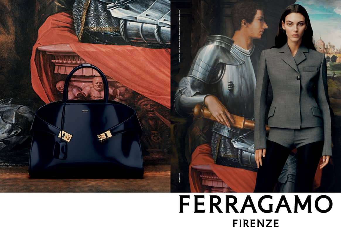 Ferragamo New Renaissance campaign imagery.