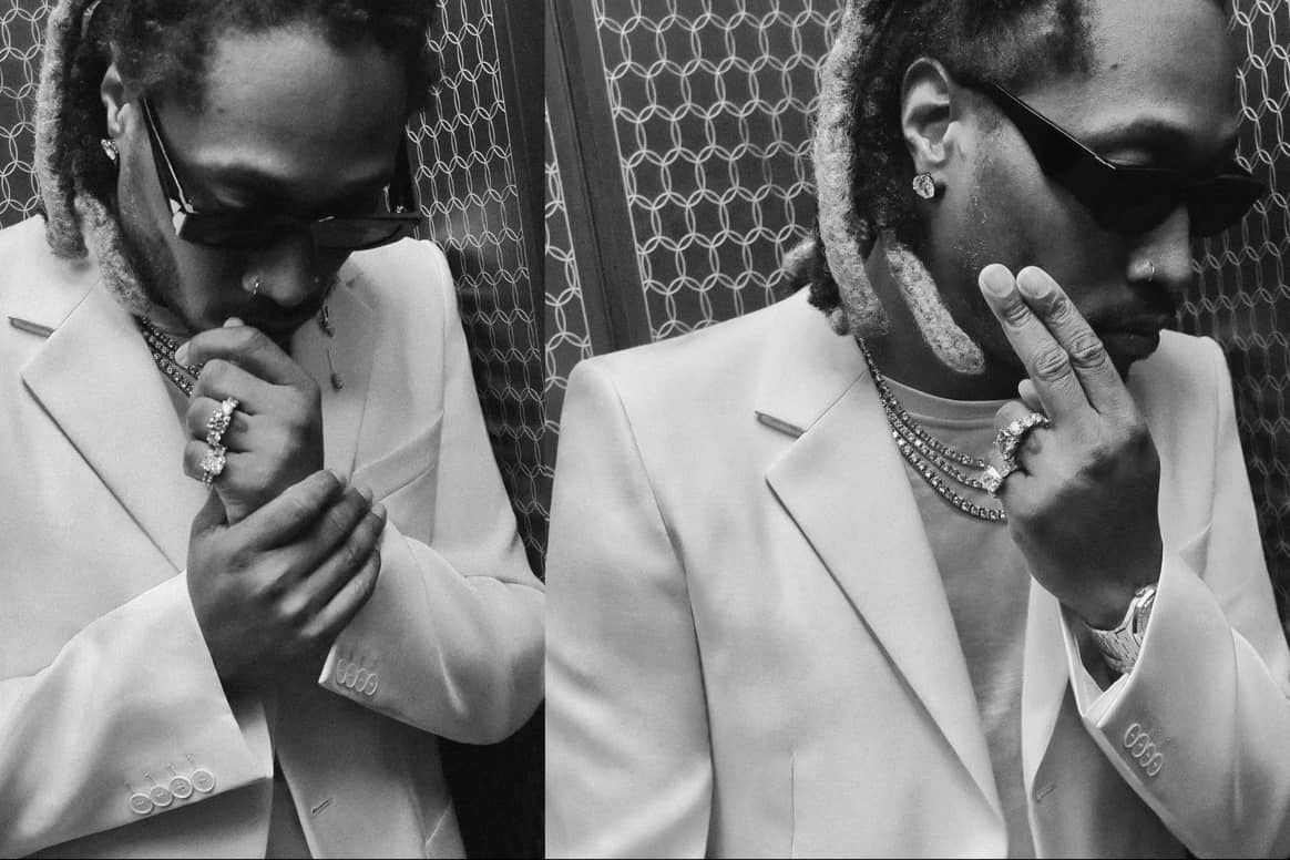 Credits: Rapper Future becomes a guest designer at
Lanvin. Image: Lanvin