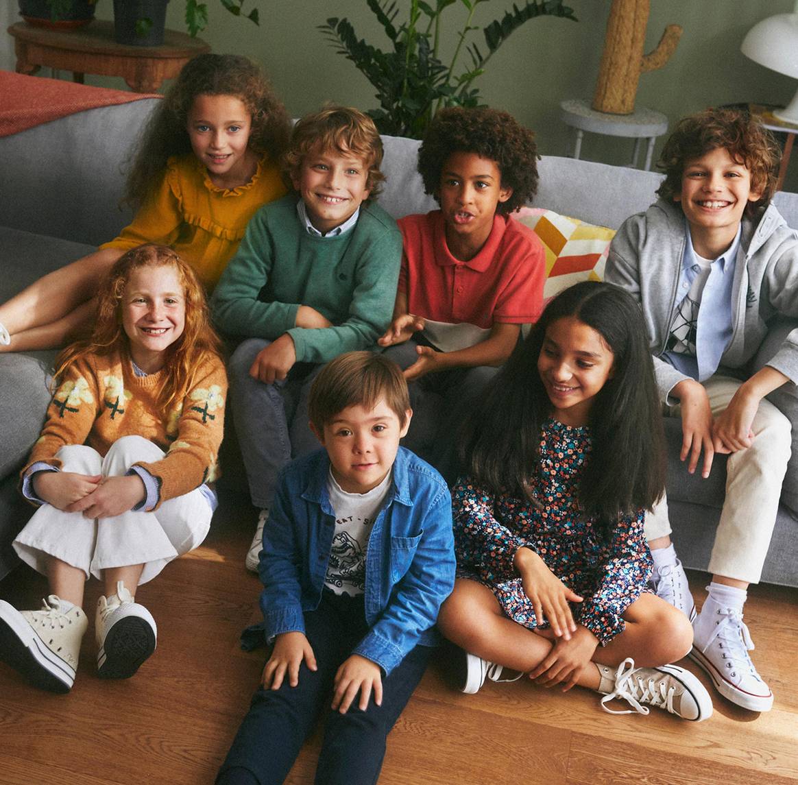 Fotografía de campaña de la nueva marca “Springfield Kids” de Tendam.