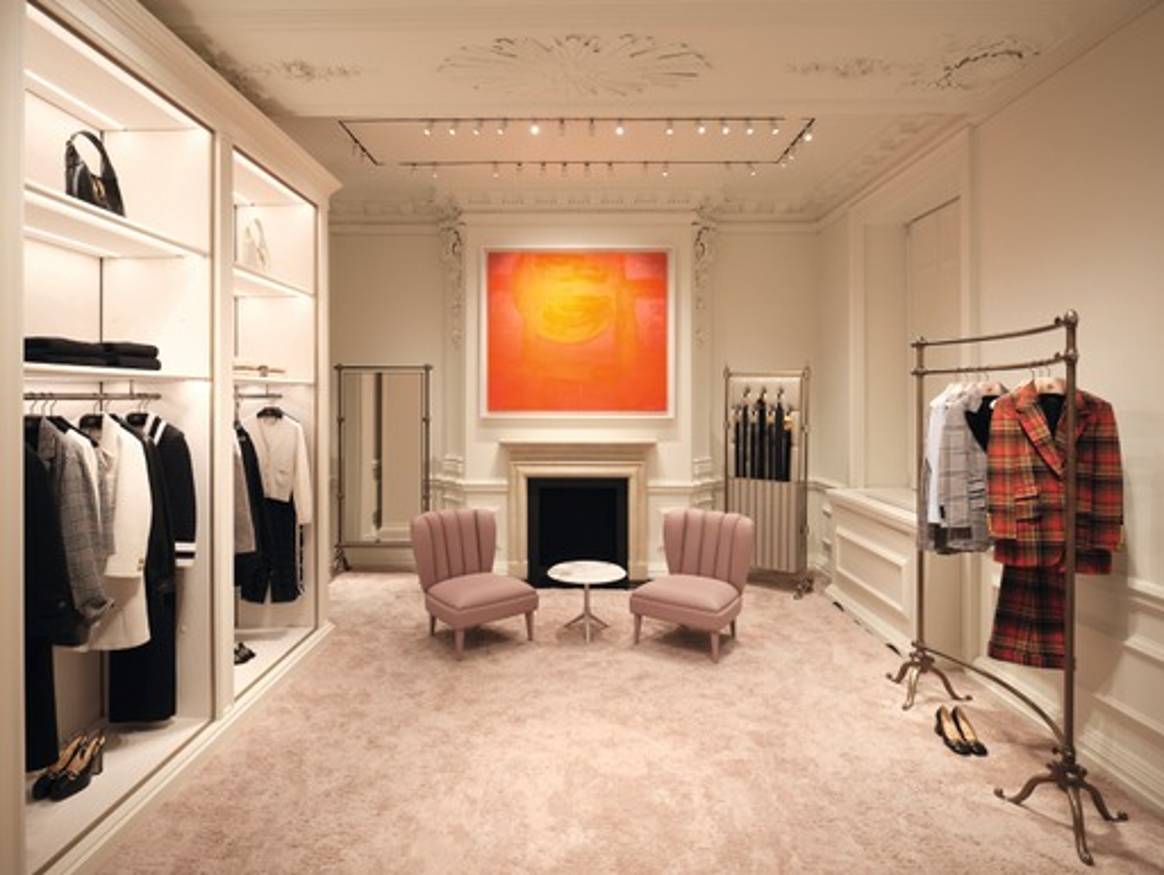 L'interno del negozio in New Bond street