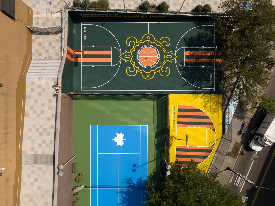 WMP Basketball court after the refurbishments