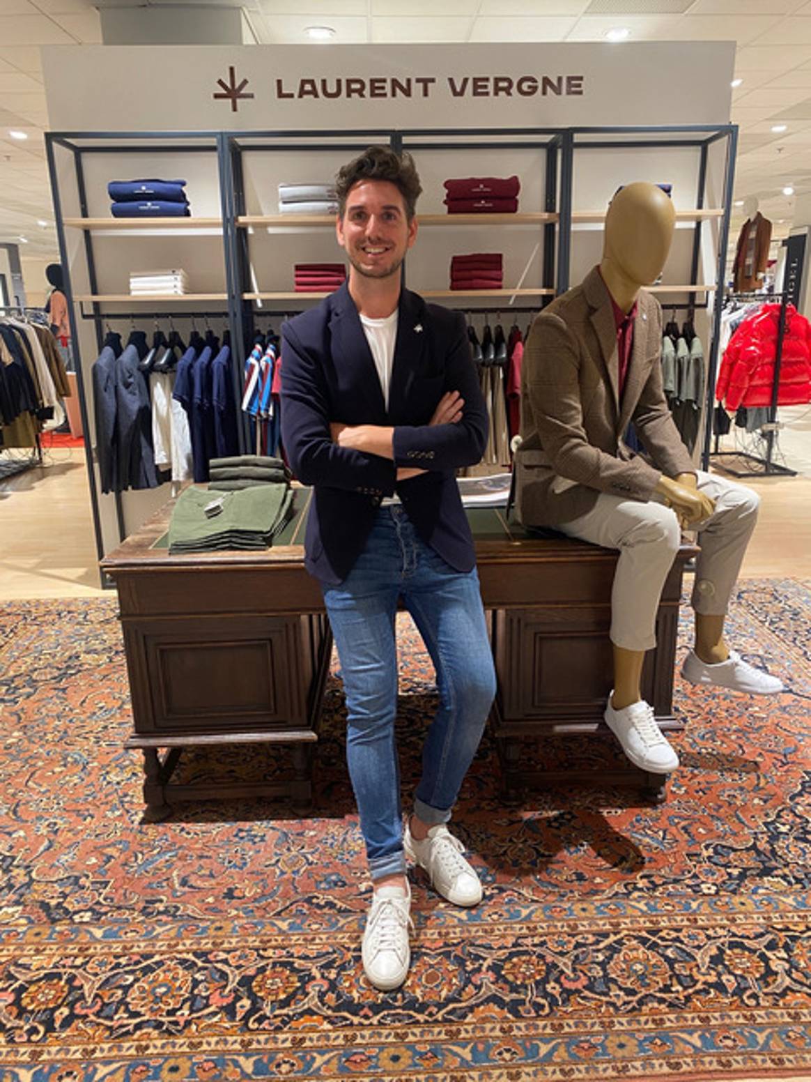 Laurent Vergne in zijn shop bij department store INNO aan de Rue Neuve in Brussel