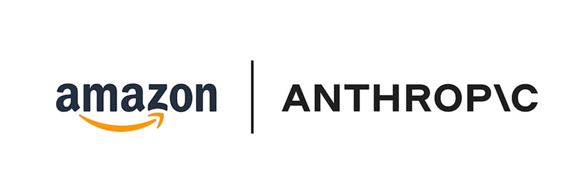 Logotipos de Amazon y de Anthropic.