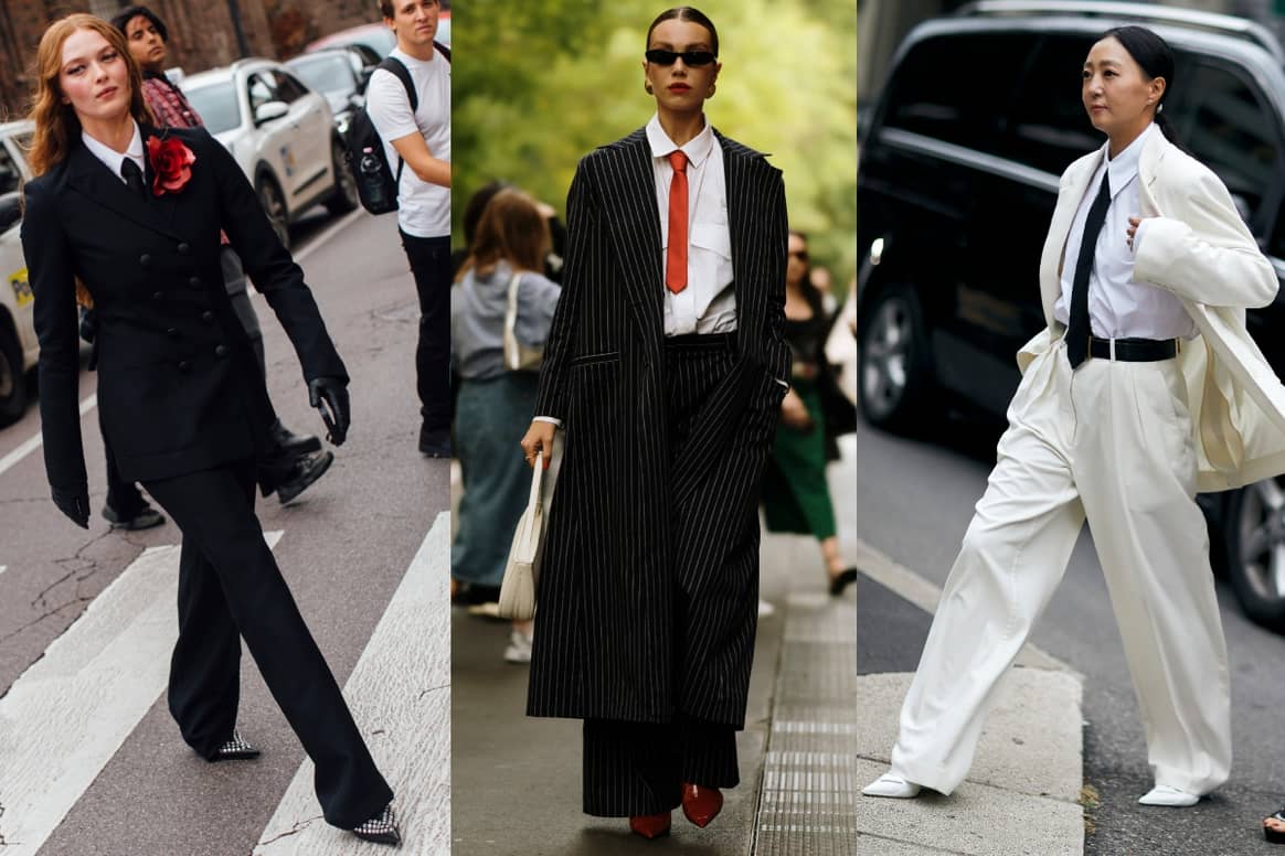 Suits at Milan Fashion Week Street Styles