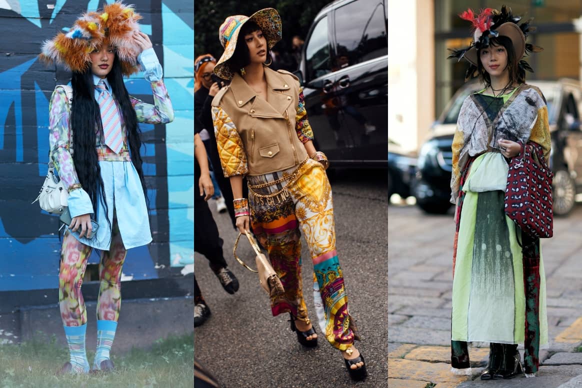 Sombreros salvajes en los streetstyles de la Semana de la Moda de Milán