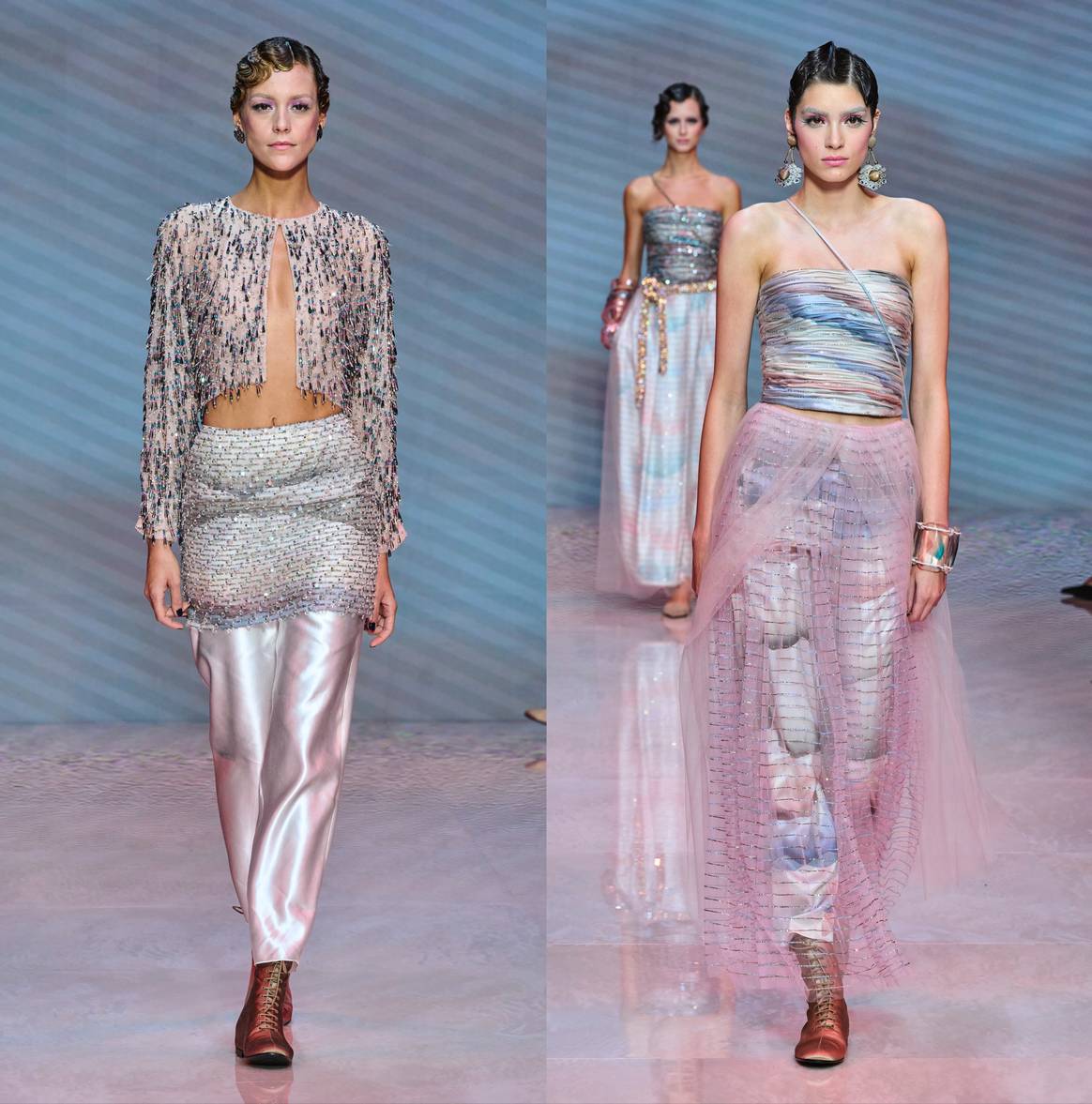 Créditos: Colección SS24 presentada en Milán por Giorgio Armani. Spotlight Launchmetrics