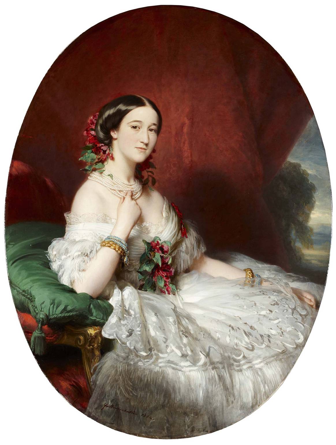María Francisca de Sales Portocarrero, XV duquesa de Alba, por Franz Xaver Winterhalter.