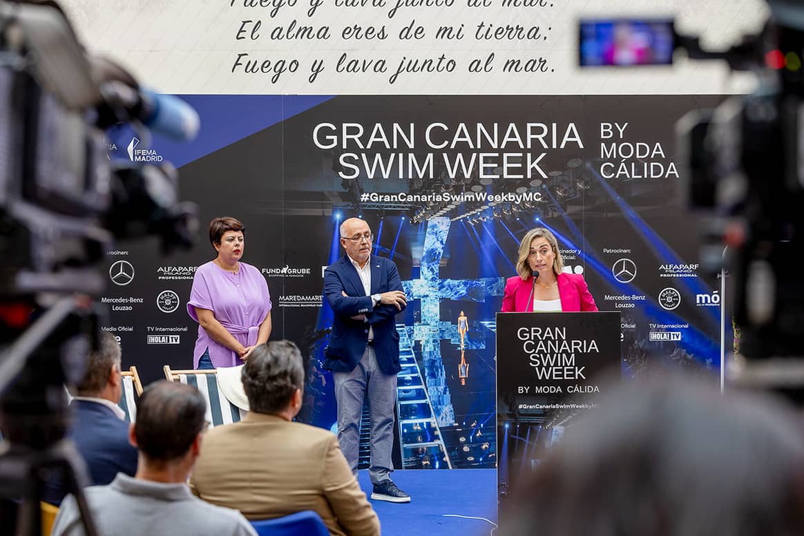 Rueda de prensa de presentación de la 16ª edición de Gran Canaria Swim Week by Moda Cálida del 25 de septiembre de 2023.