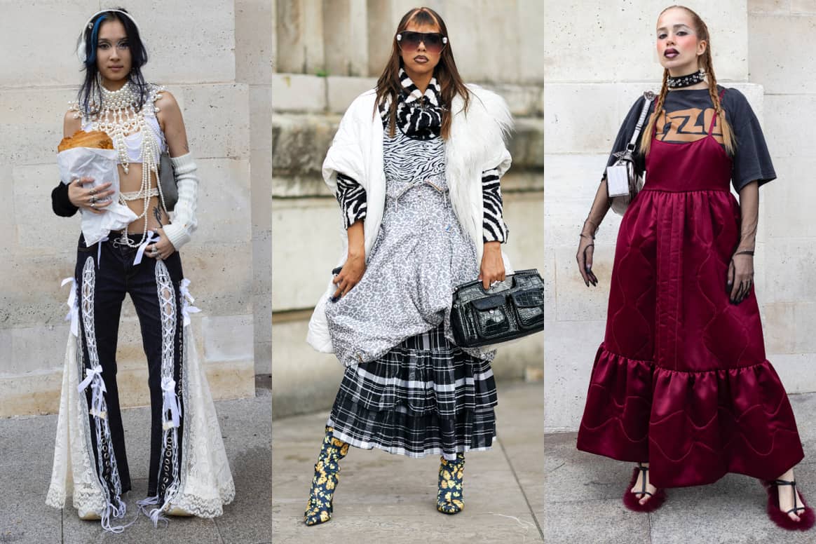 Wild looks taking inspiration from the 2000s at street styles in Paris
